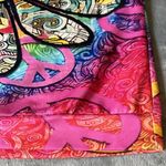 Peace & neon sweatshirt, BOHO, WHIMSICAL, HIPPIE Green Size L Photo 7