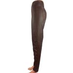 Streetwear Society Brown Faux Leather High Rise Skinny Leg Pockets Pants Size L Photo 1