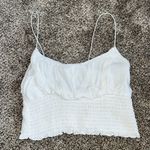 PacSun White Tank Crop Top Photo 0