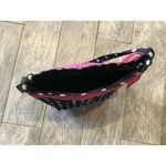 Z‎ Initials Polka Dot Ribbon Purse Tote Handbag Shoulder Bag Embroidered Black Photo 3