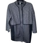 Lululemon XS Cocoon Car Coat Black Grey Snaps Oversized Jacket Pockets Photo 5