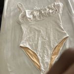 Elegant White Eyelet Women's One Piece Swimsuit Size 00 Photo 4