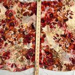 Crimson & Clover  sheer floral overlay blouse, size M. EUC Photo 5