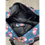 New Sivaletis 22” Large Duffle Bag with Shoe Pocket Navy Floral Weekender Gym Blue Photo 5