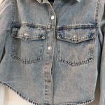 Stoosh  Vintage Denim Shirt Jacket Shacket Size Small Acid Wash Photo 8