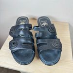 Dansko  Women's Dixie Dress Sandal Comfort Wedge Leather Black Size 39/8.5 Photo 3