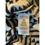 VELVET Graham & Spencer Kimmy Boho Jacquard B/W Puff S/S Peasant Top Ret $128 XS Photo 3