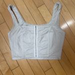Princess Polly Lace Overlay Corset Top Cropped White Size Small / 4 Photo 1