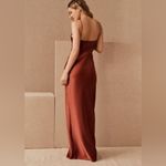 BHLDN  Anthropologie Tank Top Maxi Dress Gown Freya Satin Formal Cinnamon Fall Photo 1