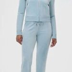 Juicy Couture  OG Big Bling Velour Hoodie Track Pants Set Pastel Turquoise Large Photo 3