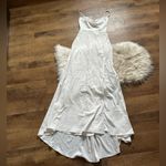 Lulus LULU’S Destined Romance White Satin Cowl Neck Backless Maxi Dress Photo 5