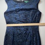 Ralph Lauren Lauren Lace Sheath Dress Size 10 Navy Sleeveless Party Cocktail Photo 9