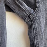 Old Navy  Ski Hi Wide Leg Barrel Gray Black Solid Wash Jeans Size 4 /27 Inseam 29 Photo 2