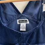 American Vintage XHILARATION Vintage Y2K Velour Navy Blue Wide Leg Jumpsuit Womens Medium Photo 4