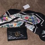 Gucci NWT Silk Scarf with Floral Print Photo 4