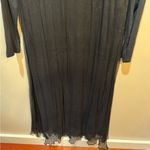 Soft Surroundings  Artemis Silk Flowy Maxi Dress Black Sz‎ PM Photo 3