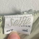 Selfie Leslie  SHERI EMBELLISHED CHIFFON DRESS OLIVE size large Photo 5