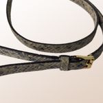 Michael Kors MICHAEL taupe & brown snake embossed leather crossbody purse VGUC Photo 11