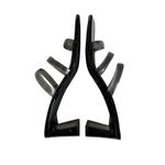 Abound  Ethan Black Smoke Translucent Heel  Strappy Slide Sandals Size 9 Photo 3