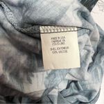 Helmut Lang  Draped Bird Print Asymmetric Dress Blue Grey Sz M Photo 5