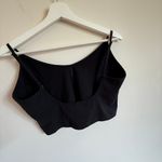 American Eagle Black Ribbed‎ Crop Tank Cami Top XL Cotton Stretch Photo 4