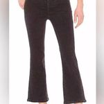Free People  high waist cropped bootcut jeans pull on black wash comfy size 28 Photo 2