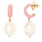 Kate Spade  Candy Drop Pearl Huggie Earrings NWT Photo 1