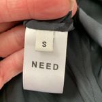 NWT NEED Sydney Black Pinstriped Side Cinch Kaftan Midi Maxi Dress Photo 7