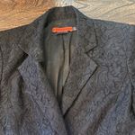 Alice + Olivia  Black Lace Blazer XS Single Button Notched Collar Lined Ethereal Photo 3