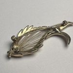 Fish Wire Design Gold Tone Brooch Pin Photo 5