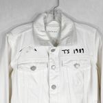 BLANK NYC Taylor Swift 1989 Embroidered Jean Jacket White Denim Size Small 1348 Photo 4