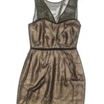 Charlotte Ronson | Metallic Gold Tulip Dress 0 Photo 3