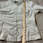 Merrell  Womens Long Sleeve Button Up Shirt Beige Floral Print bio-blend Size XL Photo 3