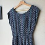 Ace & Jig  Blue Woven Cotton Abstract Print Short Sleeve Relaxed Jumpsuit Size S Photo 1