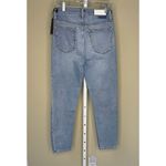 RE/DONE NWT High Rise Ankle Crop Jeans in Worn Blue Destroy Size 29 Photo 3