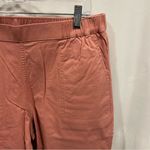 NWT Denim & Co dusty rose twill elastic waist pull on crop pants pockets Pink Size L Photo 6