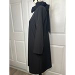 Tuckernuck  Black Daphne Dress Black Women Large Long Sleeve Bow Tie‎ Ruffle Neck Photo 2