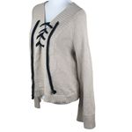 Marled Reunited Clothing Lace Up Renaissance Long Sleeve Sweater Medium Photo 3