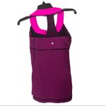 Lululemon Paris Hyper Stripe Glo Light Energy Tank Top Pink Photo 3