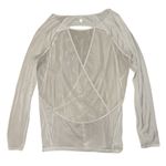 Lululemon Athletica white sheer long sleeve shirt women’s size 4 Photo 2