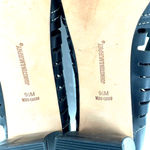 Johnston & Murphy  size 9.5 like new black heels pumps‎ block heels peep toe Photo 6