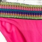 Peixoto Womens One Shoulder 2 Piece Bikini Swim Suit Pink Ribbed Fabric Trim XL Photo 9