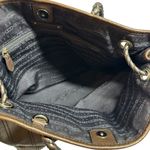 CELINE Authenticated Bronze Metallic Brown Leather Tote Shoulder Bag Carriage Photo 7