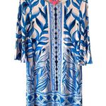 Lilly Pulitzer Ophelia Shift Dress Pink Tropics Tint Heat Wave size small Blue Photo 1