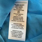 Equipment  100% Silk Button Up Blouse in Electric Blue Size S Photo 6