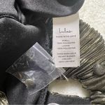 Lulus Lulu’s Plisse and Thank You Gold Pleated Long Sleeve Backless Romper Photo 11