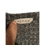 Bohme  Dress Sweater Knit Ribbed Midi Womens Size Medium Heather Gray Mid Sleeve Photo 5