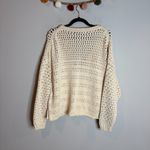 ZARA  chunky oversized crochet sweater Photo 3