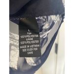 AB Studio AB‎ Studio Blouse Size Large Top Lined Bodice 3/4 Sleeves Blue And Cream Chevron Photo 4