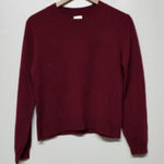 Baldwin Kansas City Sweater Womens Small Crew Neck Baby Wool Yak Cashmere Red Photo 0